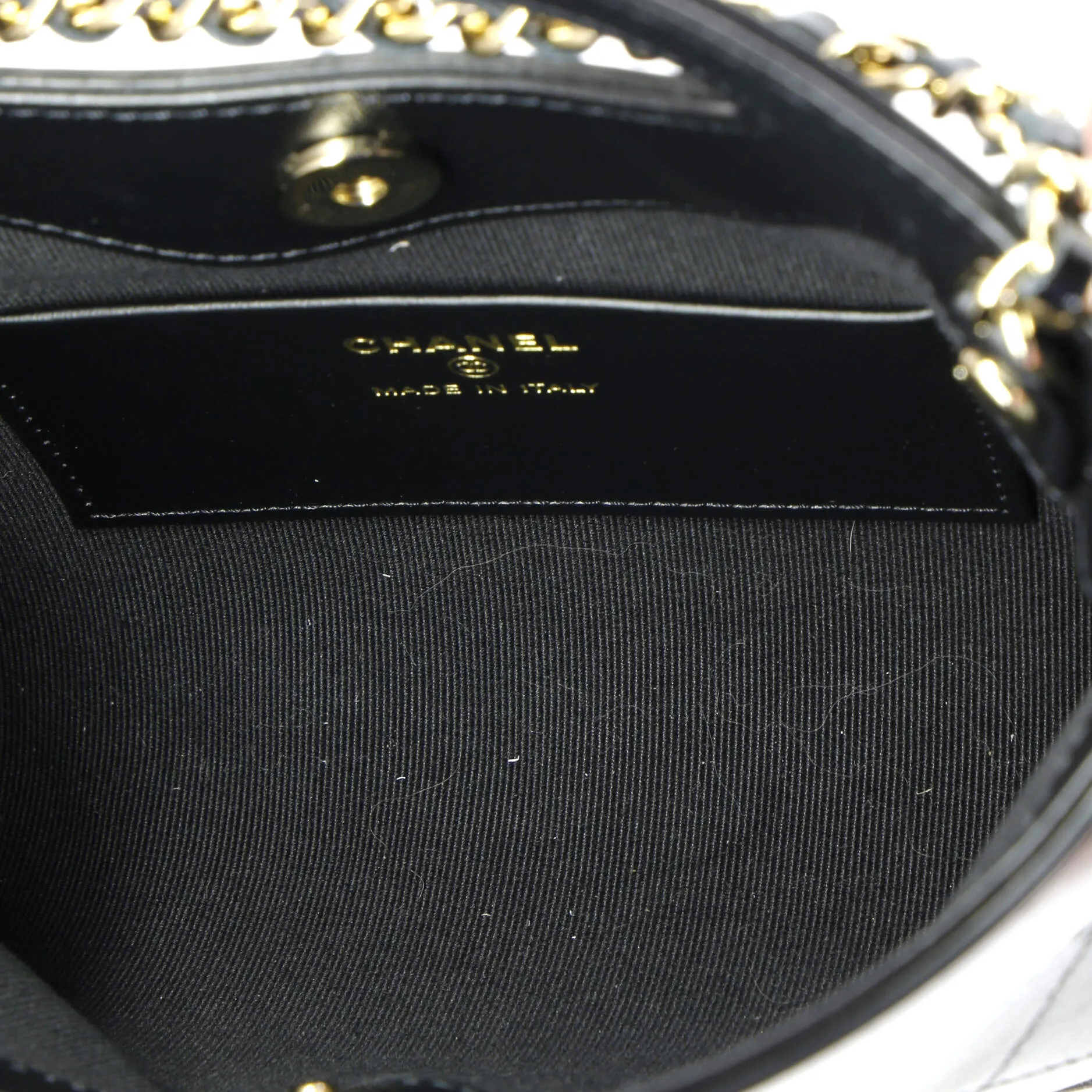 31 Shopping Bag Clutch with Chain Quilted Calfskin Small