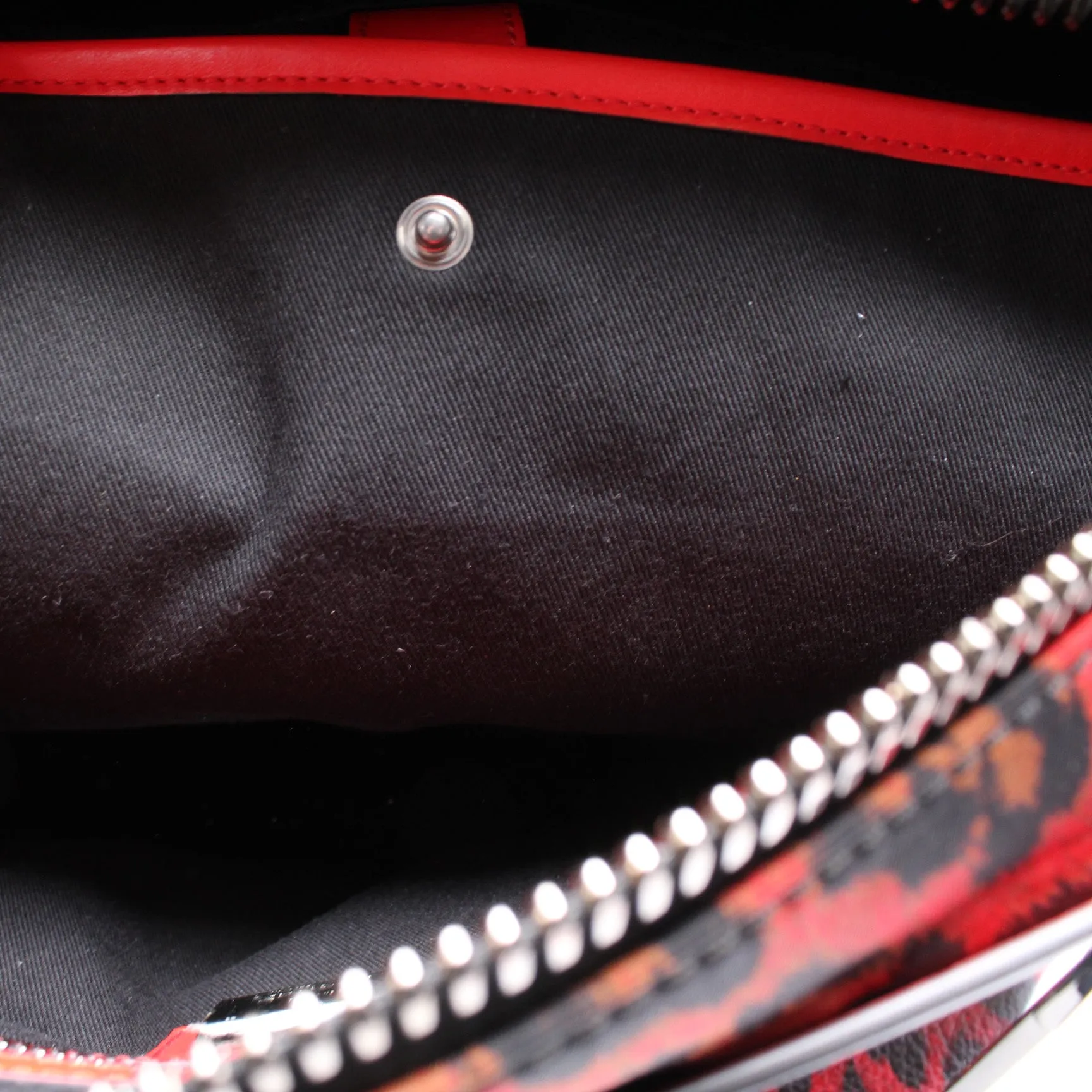 Apoloubi Backpack Printed Nylon/Leather