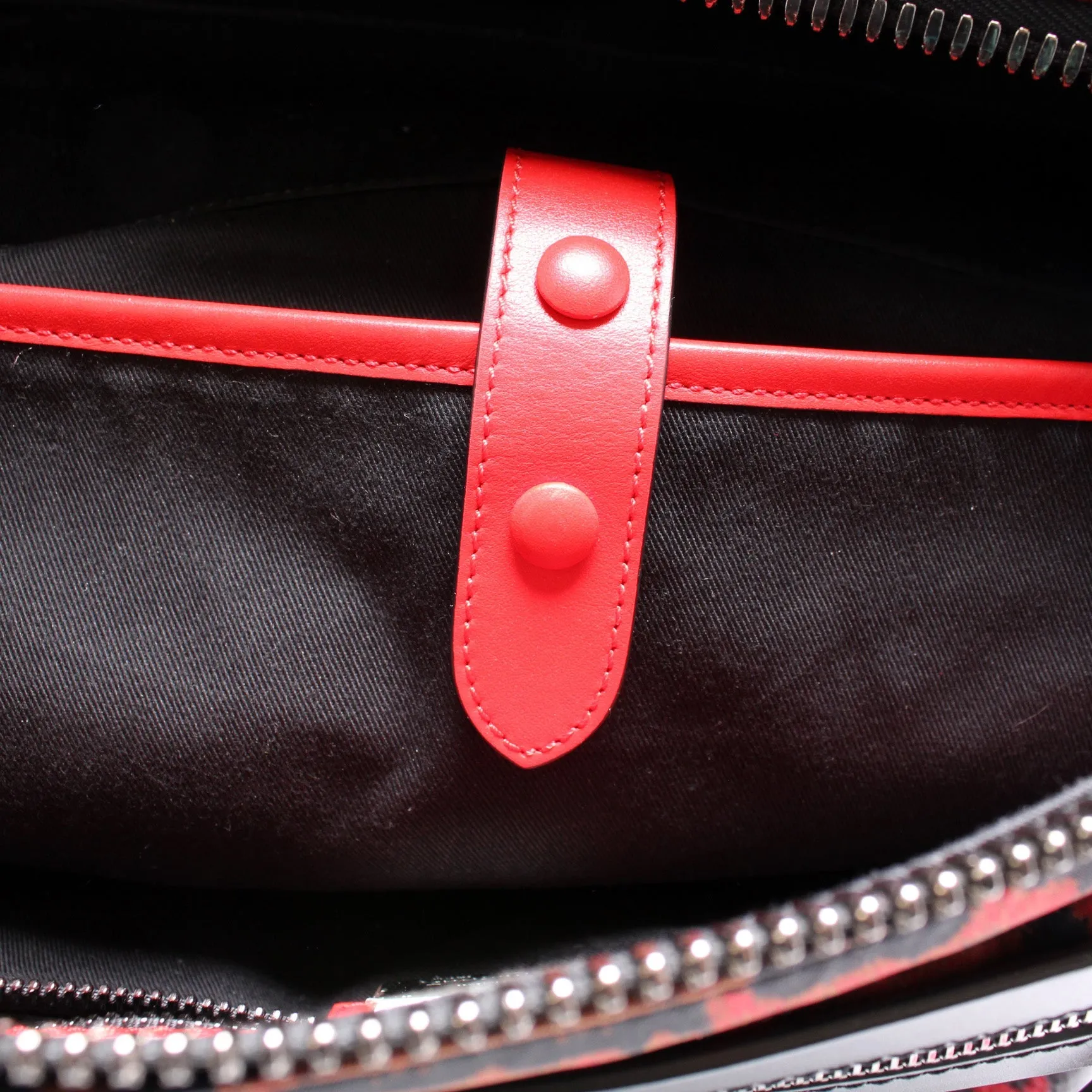 Apoloubi Backpack Printed Nylon/Leather