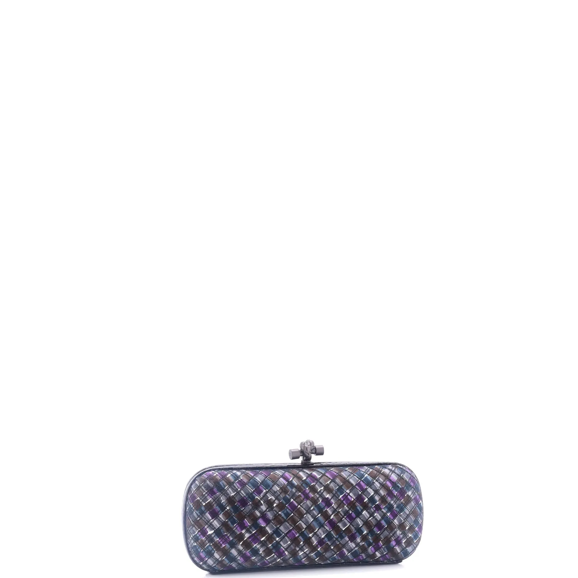 Box Knot Clutch Intrecciato Satin Long