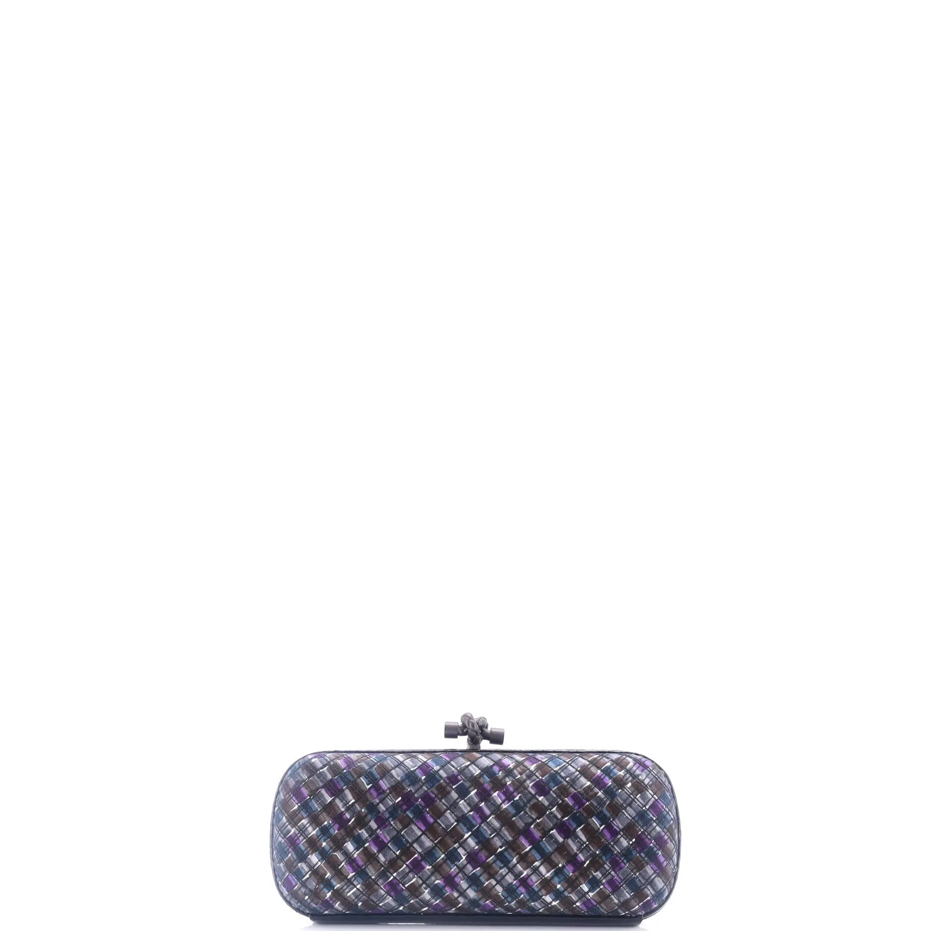 Box Knot Clutch Intrecciato Satin Long