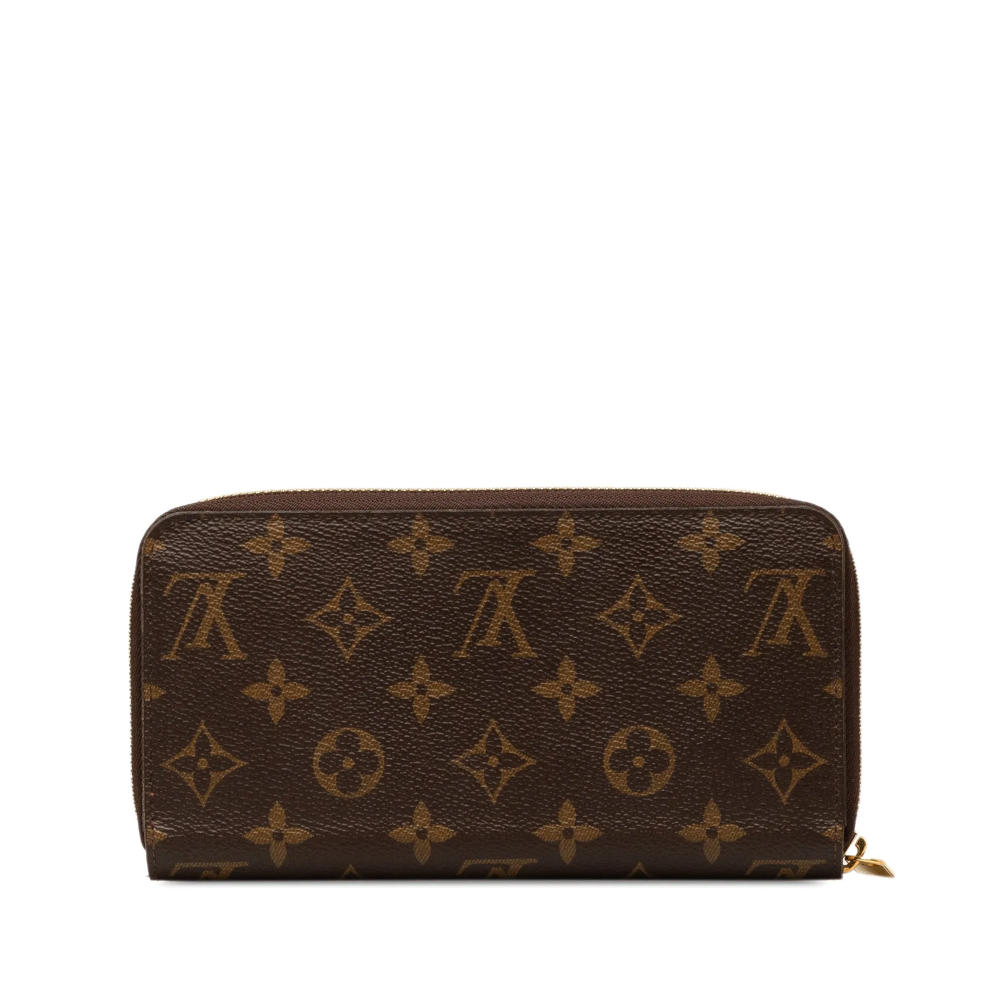 Brown Louis Vuitton Monogram Zippy Wallet