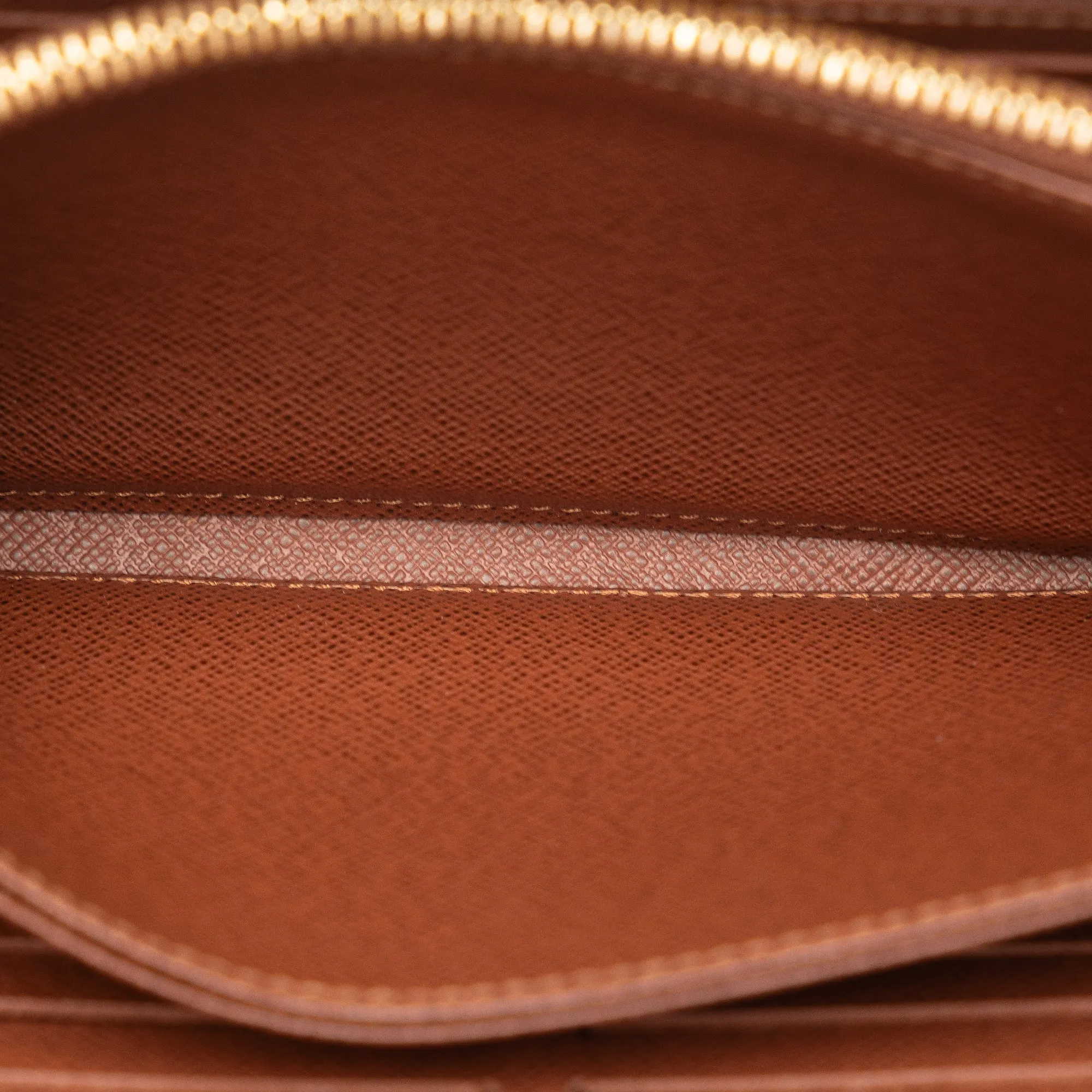 Brown Louis Vuitton Monogram Zippy Wallet