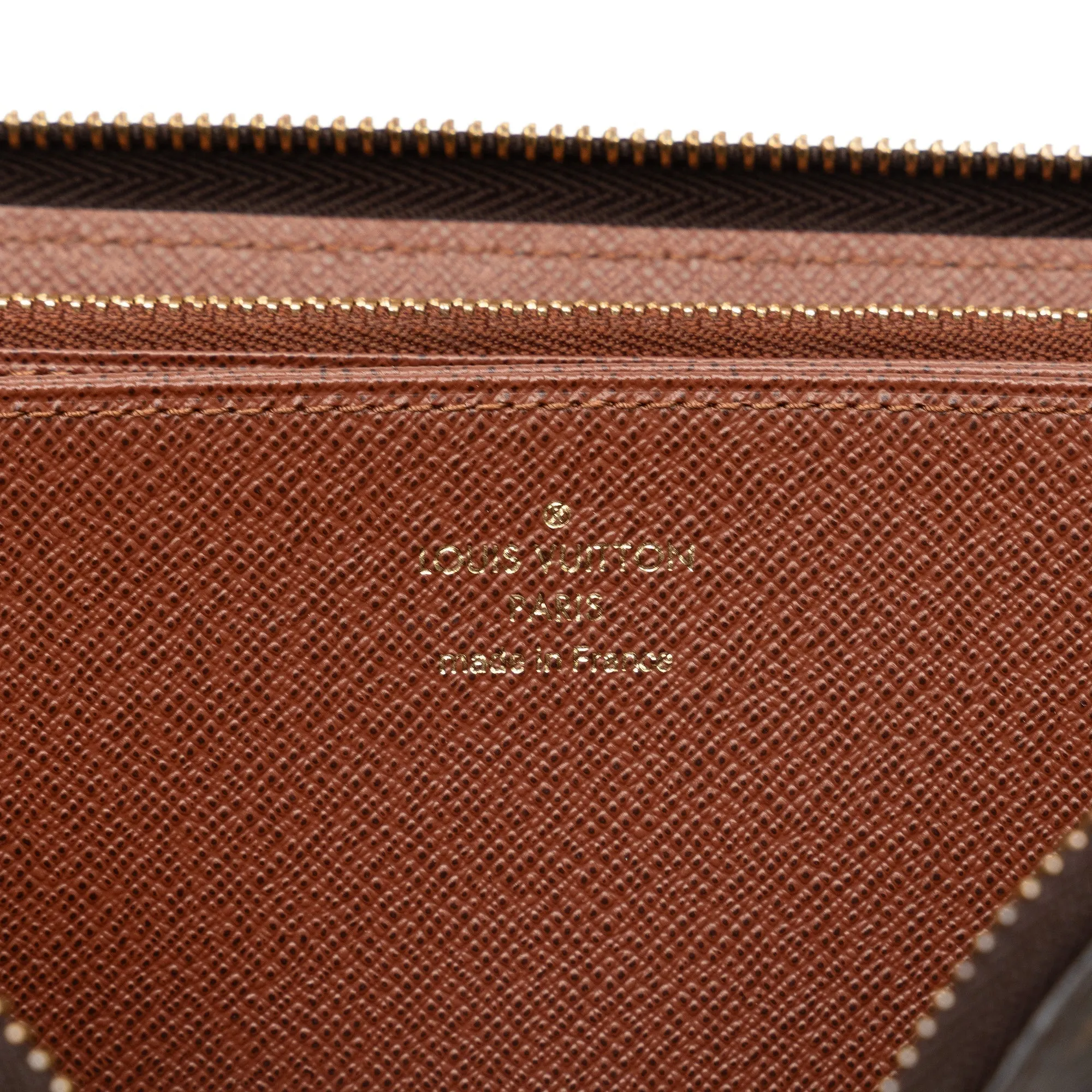 Brown Louis Vuitton Monogram Zippy Wallet