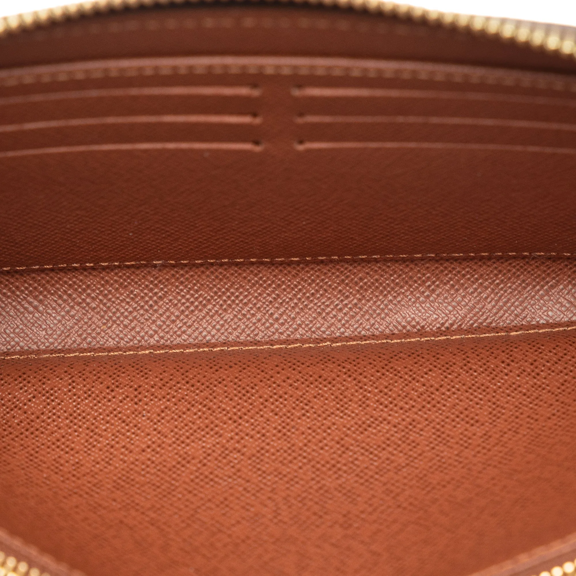 Brown Louis Vuitton Monogram Zippy Wallet