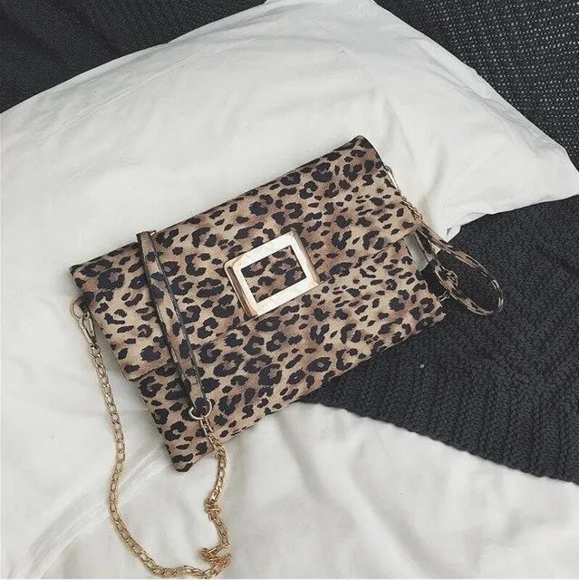 Burminsa Leopard Print Envelope Clutch Bags 2019
