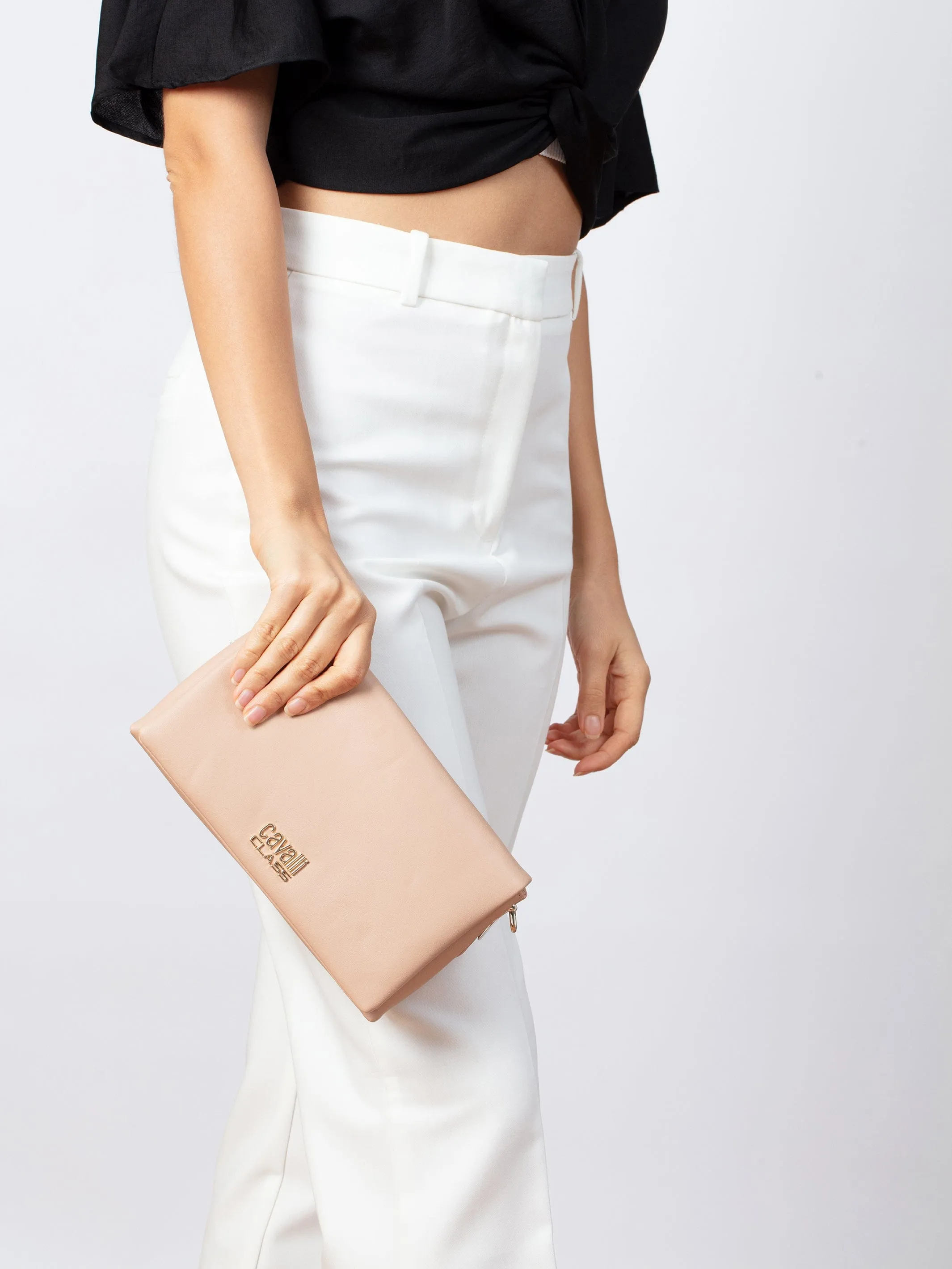 Cavalli Class ROMA Caramel Envelope Small Clutch Shoulder Bag