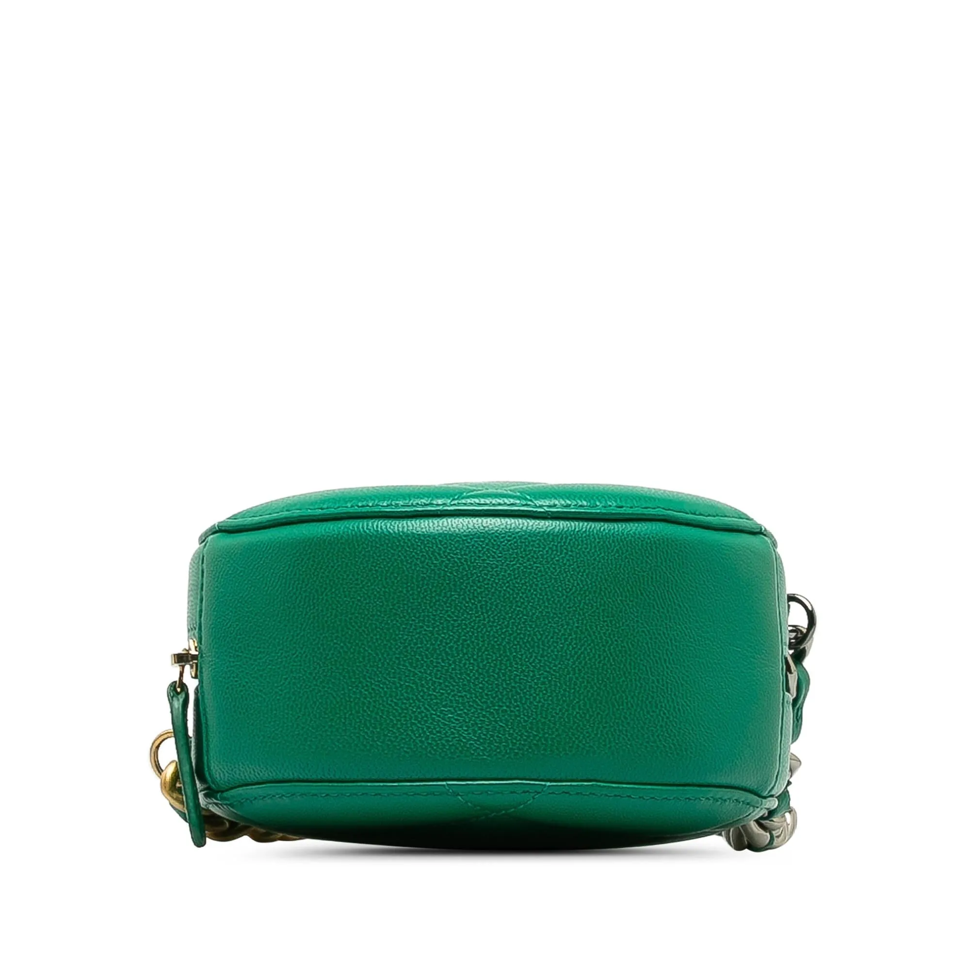 Chanel 19 Round Lambskin Clutch With Chain (SHG-pjBnNJ)
