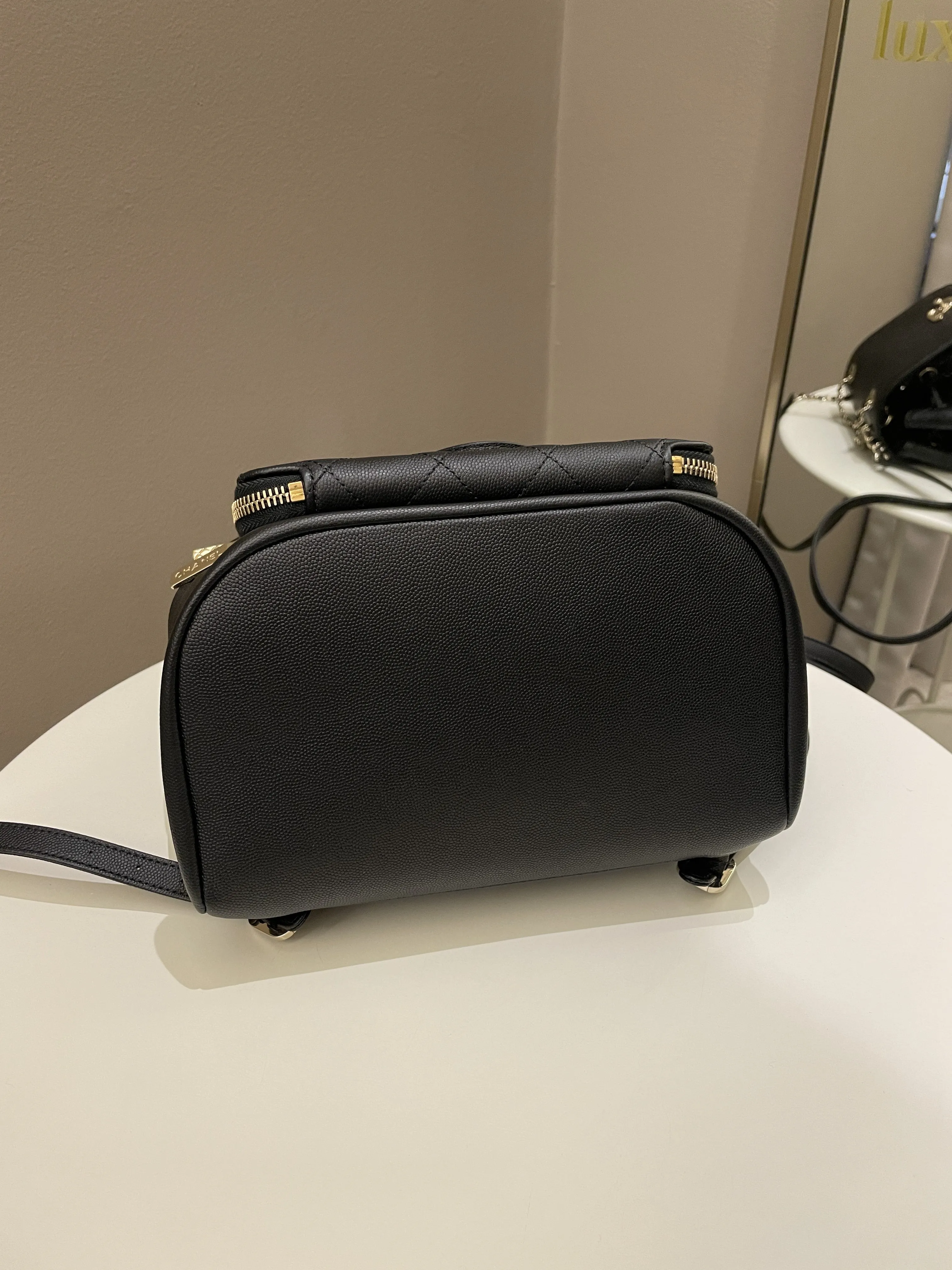 Chanel 21C Business Affinity Backpack  Black Caviar