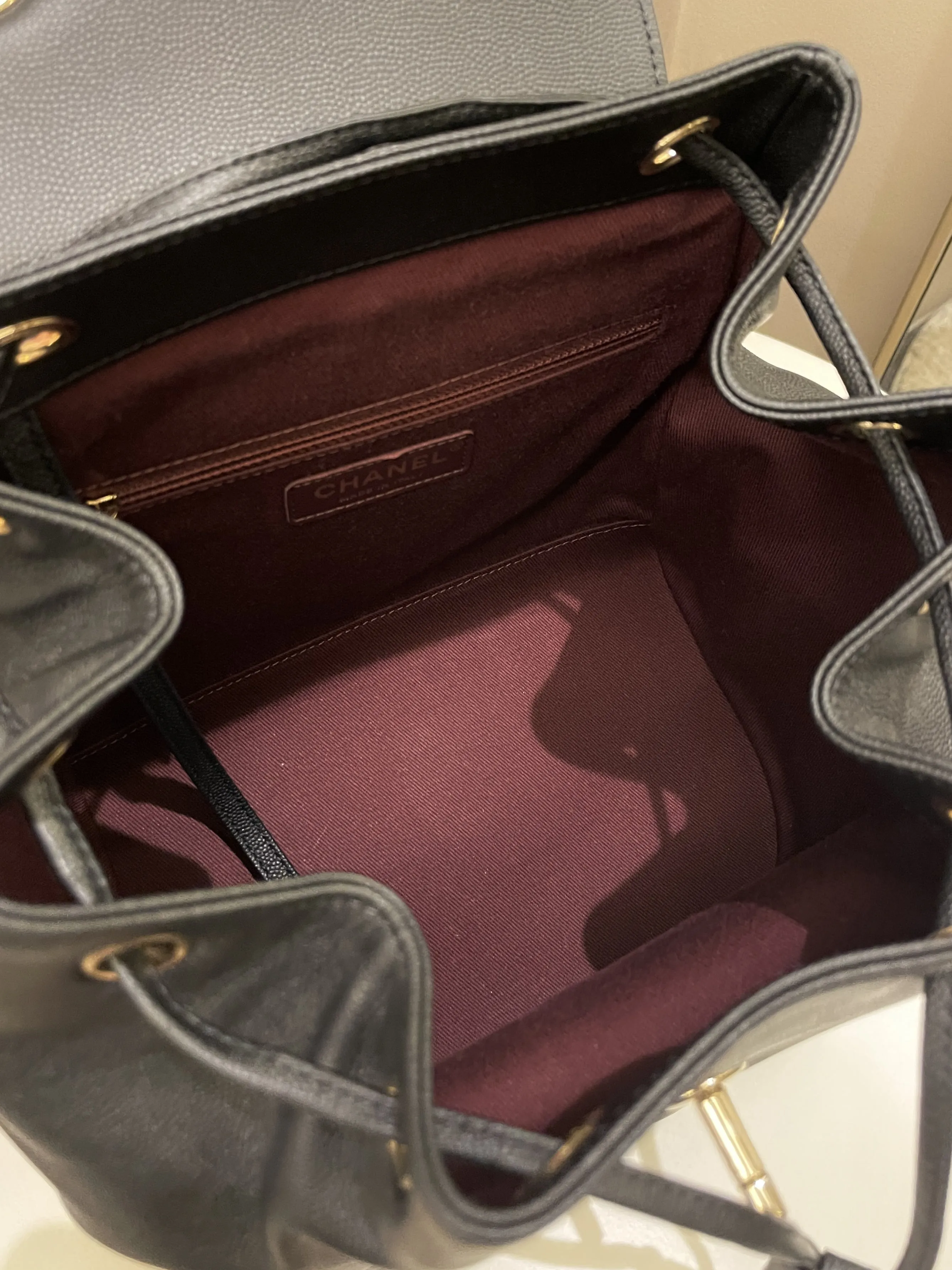 Chanel 21C Business Affinity Backpack  Black Caviar
