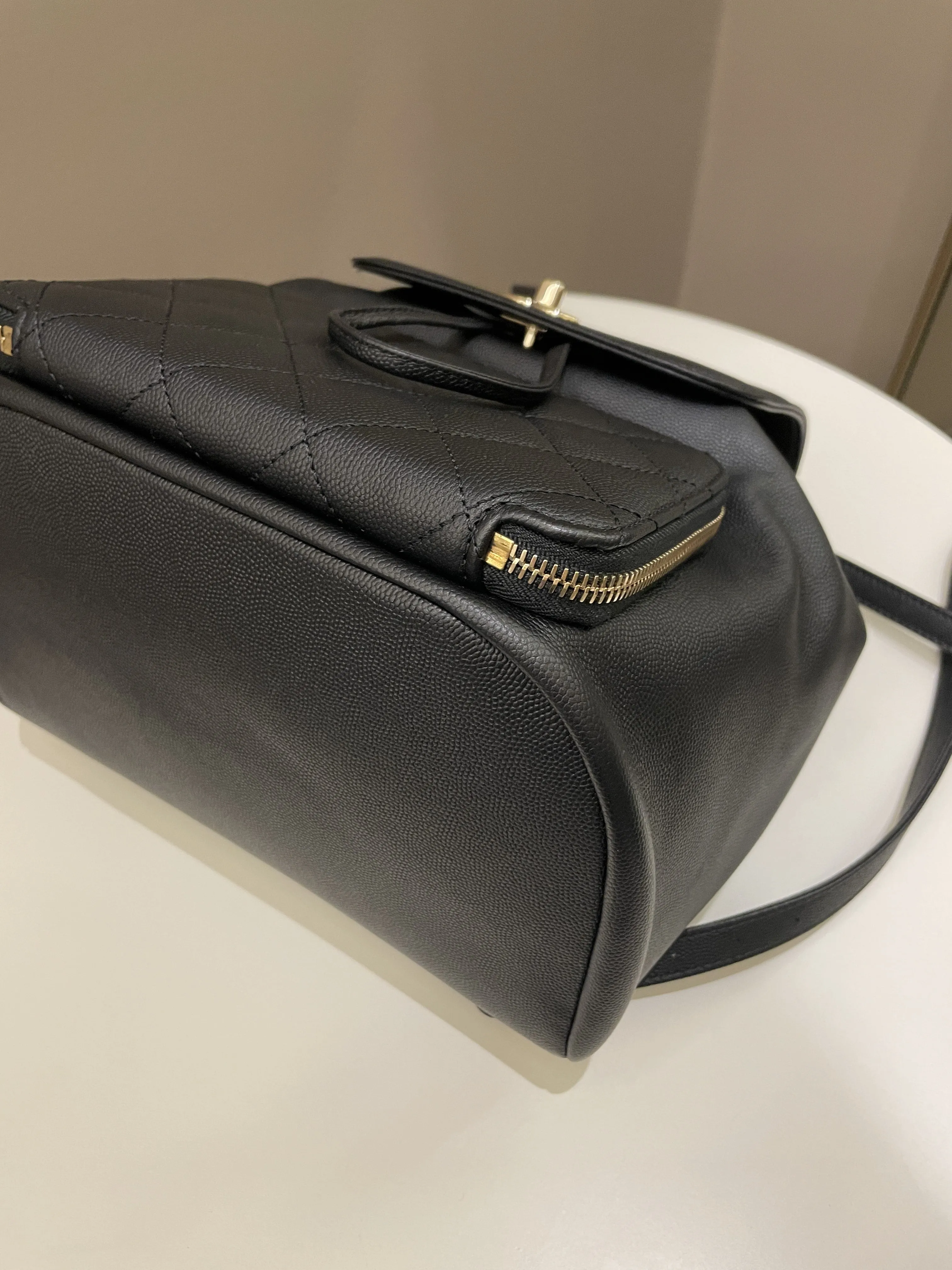 Chanel 21C Business Affinity Backpack  Black Caviar