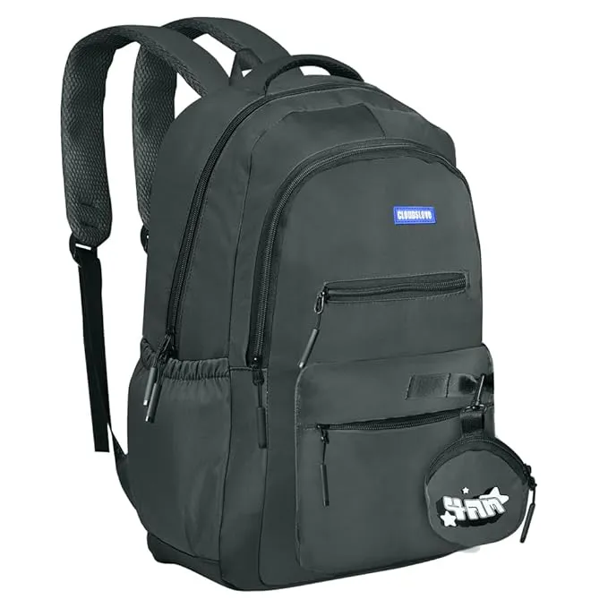 Clouds Love School Bag|Tuition Bag|College Backpack|ForGirls&Women|Waterproof Bag (Dark Grey)