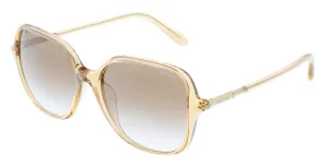 Coach 0HC8344U 556113 Transparent Beige Square Full Rim Sunglasses