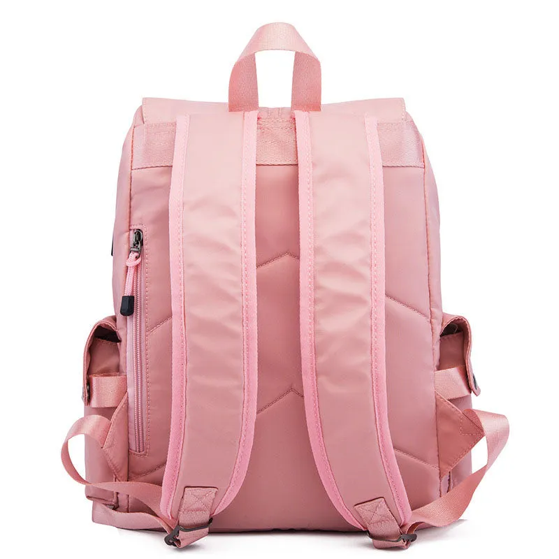 Girls Waterproof Backpack with USB Charging Port Bookbag for College Work Business