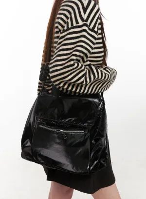 Glossy Shoulder Bag IF505