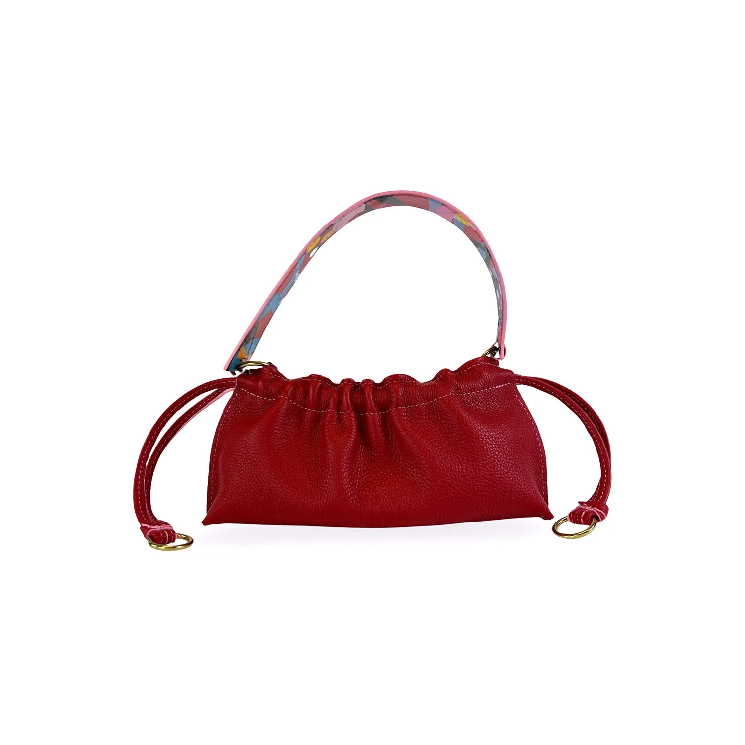 Honeymouth x Where is Frances Cardi Convertible Clutch- Pomegranate