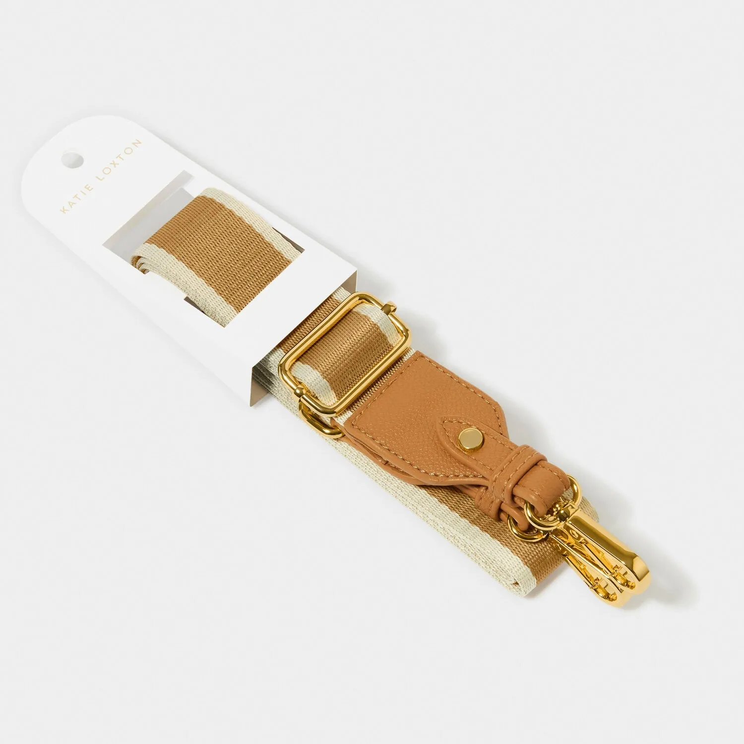 Katie Loxton Canvas Strap Tan Stripe