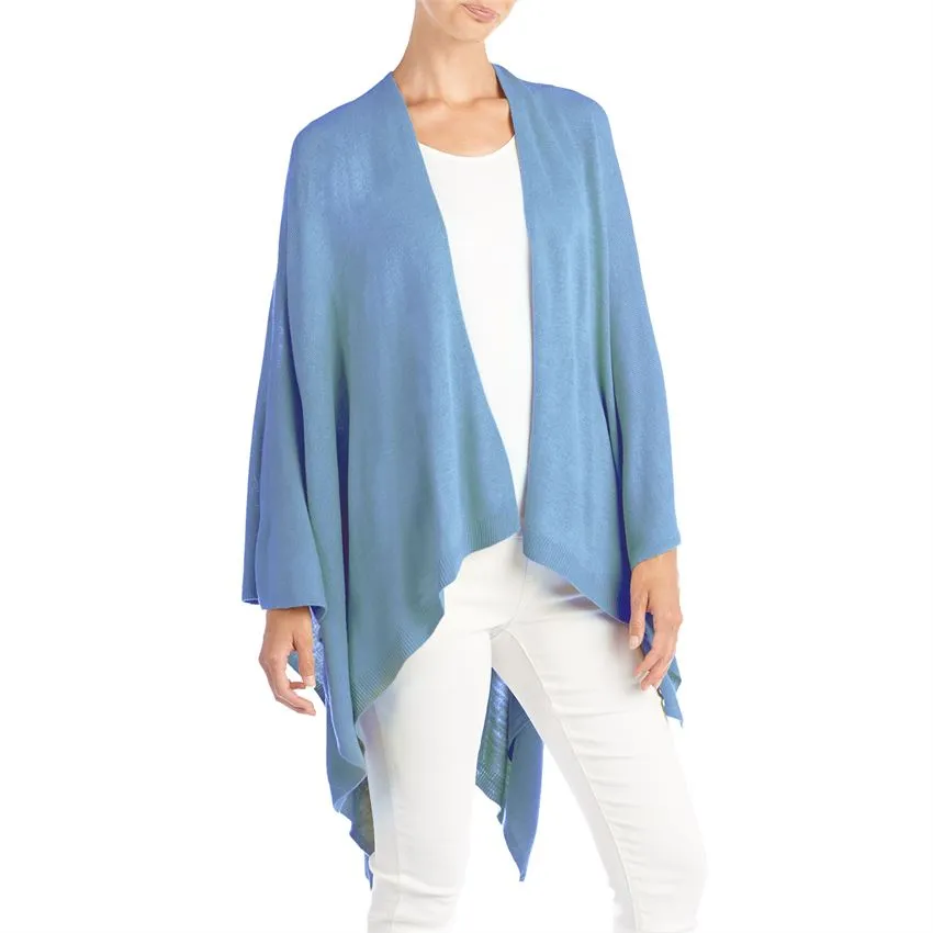 Kiara Lightweight Wrap - Dusty Blue