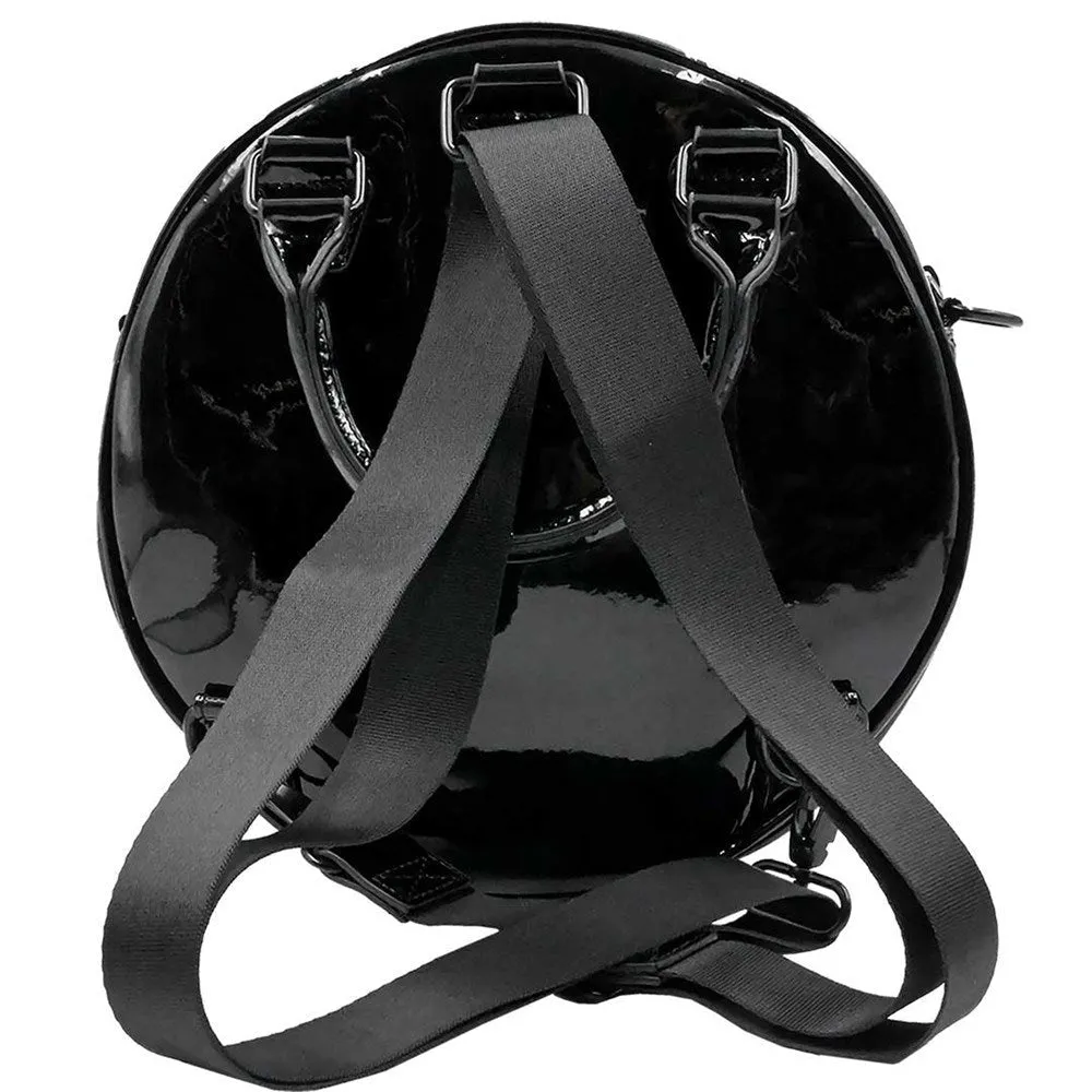 Kreepsville Eyeball Black Cat Backpack Purse