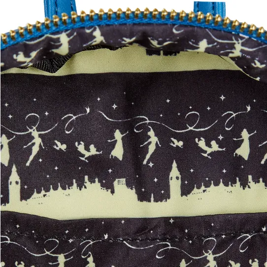Loungefly x Disney Peter Pan Glow Clock Mini Backpack