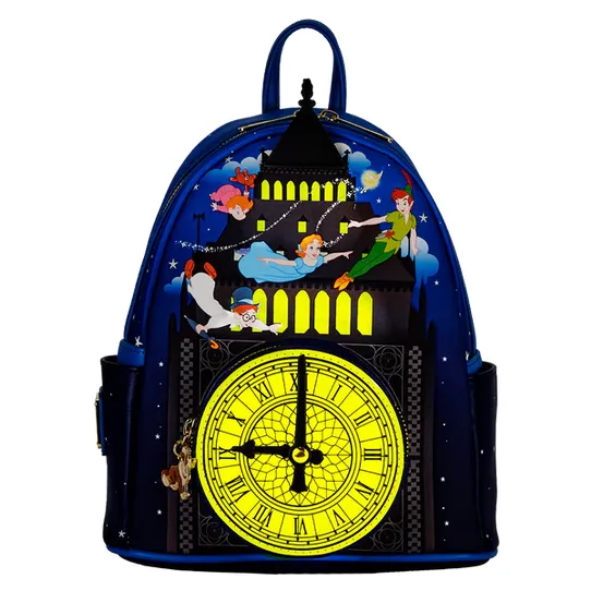 Loungefly x Disney Peter Pan Glow Clock Mini Backpack