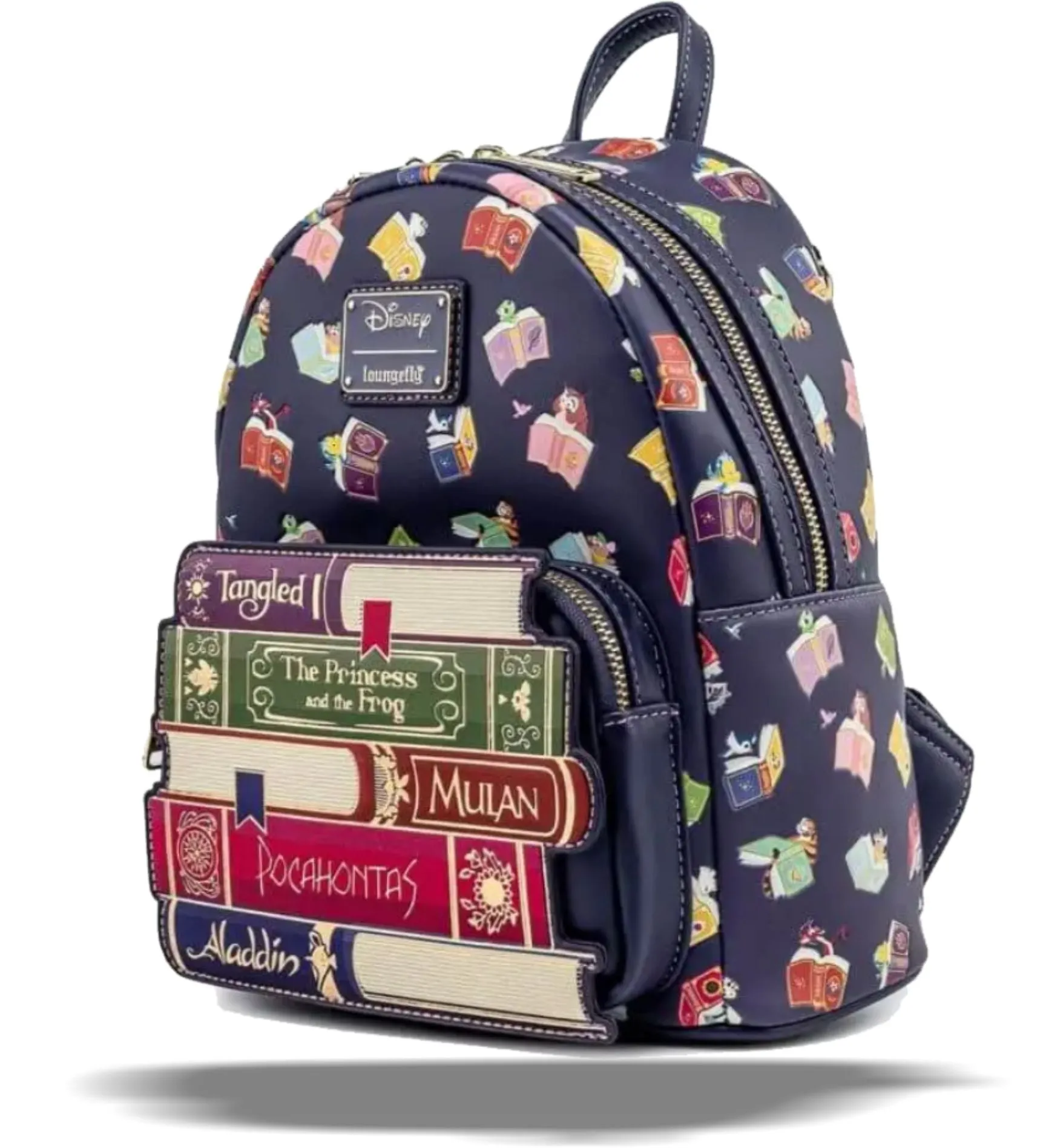 Loungefly x Disney Princess Books AOP Mini Backpack
