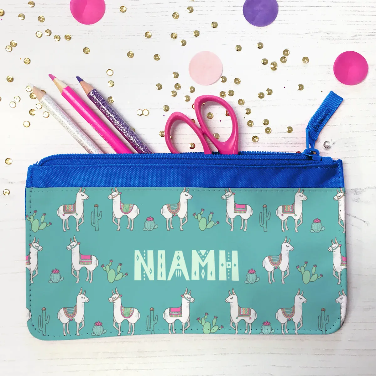 Personalised Backpack With Mexican Llamas Design