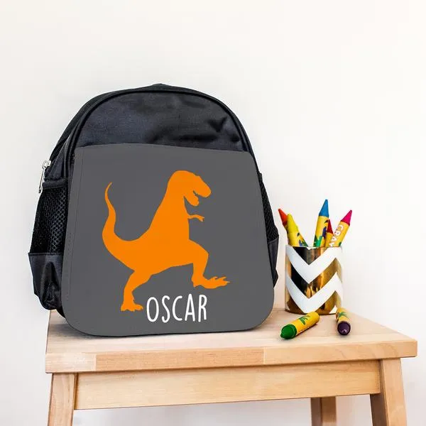 Personalised T Rex Dinosaur Mini Backpack