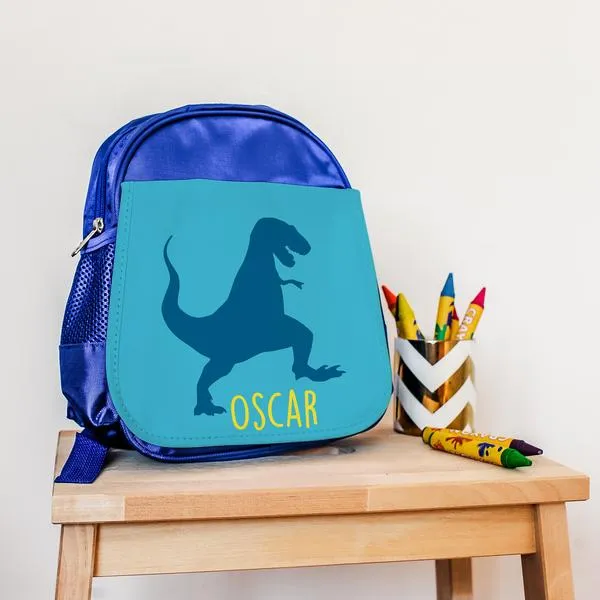 Personalised T Rex Dinosaur Mini Backpack