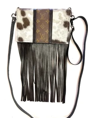 Small Crossbody Kelsey short HOH, Strip Black Accents