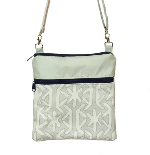 Star in Sage | Light Green Nylon | Navy Zipper | Mini Square Crossbody